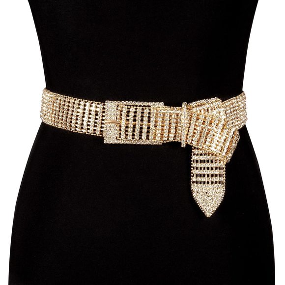 Women Rhinestone Belt For Dress Crystal Diamond Shiny Wide Waist Ladies Belt🐙 - Picture 3 of 8